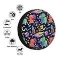 thumbnail image 4 of Pofeuu Colorful Animals Print Spare Tire Wheel Cover for Car Truck SUV Camper Universal Fit Spare Tire Cover RV Spare Tire Covers-16 inch, 4 of 6