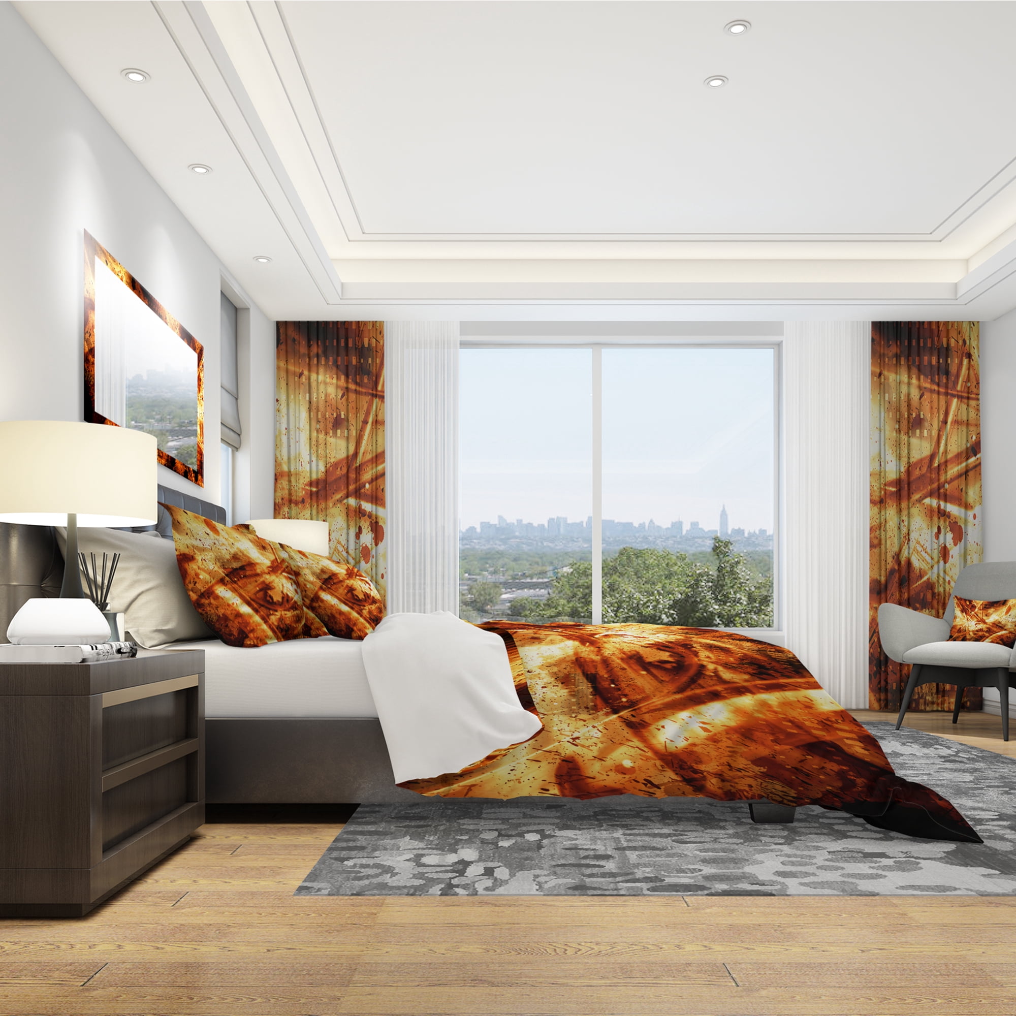 Designart 'Signs of Life' Modern & Contemporary Duvet Cover Set