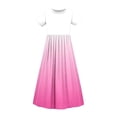 thumbnail image 5 of ATOGUTA Tulle Dress Girls A-line Dress with Pockets Sundress Casual Dress for Holiday Party Back to School Summer Size 4T-14, Hot Pink, 5 of 5