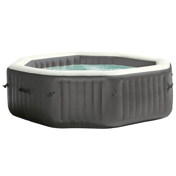 Intex 140 Bubble Jets 6Person Octagonal Portable Inflatable Hot Tub