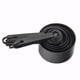 thumbnail image 5 of Juego de tazas y cucharas medidoras de plástico negro Meser 10 Uds herramientas para hornear café, 5 of 5