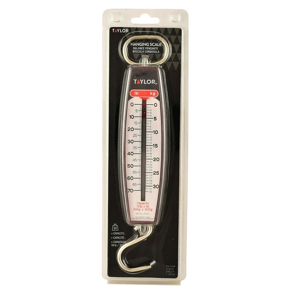 Taylor White Analog Hanging Scale 70 lb