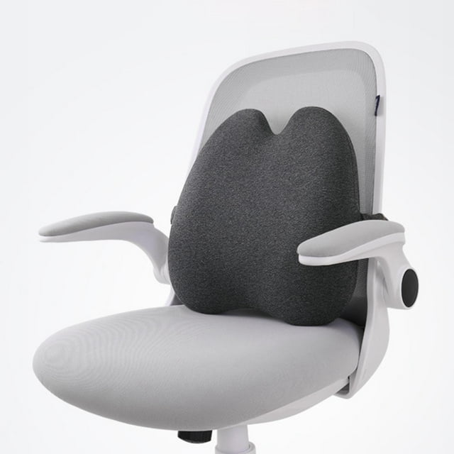 Almohada de soporte lumbar Transpirable Mejorar la Coxis Alivio del dolor Cojín de cintura multi suave Cojín trasero para coche Avión Hogar Baoblaze Cojín trasero