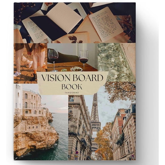 Imágenes y palabras prediseñadas de Vision Board Book Tangobird