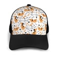 thumbnail image 3 of Naloa Cute Dog Adult adjustable Print Baseball Hat, Patchwork curved brim baseball capfor Men and Women, One Size, 3 of 5