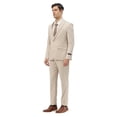 thumbnail image 3 of Tazzio Ultra Slim Solid 3 Piece Suit Set, 15 Color Options, 3 of 4