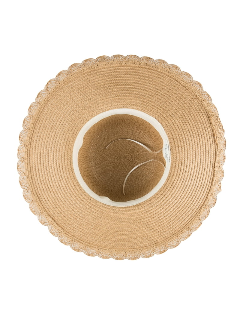 New ? Jessica Simpson wide brim straw sun hat leather ties Jessica Simpson | Accessories | New Jessica Simpson Wide  main image 2