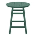 thumbnail image 3 of Costaelm Paradise Outdoor HDPE 35" Round Counter Height Patio Bar Table, Dark Green, 3 of 9
