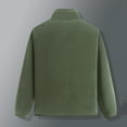 thumbnail image 4 of Leodye Veste Sans Manches en Molleton Décontractée et Tendance pour Homme à Manches Longues, Col Montant, avec Poche, Veste Décontractée Vert Armée m(m), 4 of 4