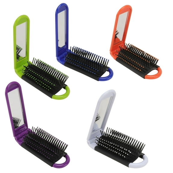 LOLIPPYY 5Pcs Folding Pocket Comb Size for Men and Women with Anti Static Feature