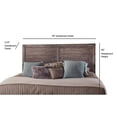 thumbnail image 4 of Bowery Hill Modern Farmhouse Weathered Gray Wood King Panel Headboard, 4 of 7