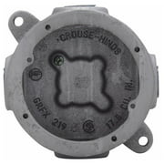 Crouse-Hinds GRFX239, Rigid Conduit Outlet Box, 3 1/8 Dpt 3/4 Grfx Iron, 1 PC