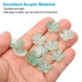 thumbnail image 3 of Uxcell 50 Pcs Gold-Plated Acrylic Cherry Blossom Flower Beads, Green Gradient, 3 of 7