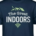 thumbnail image 2 of Teelocity The Great Indoors Graphic T-Shirt (Medium - Standard Fit, Navy), 2 of 4