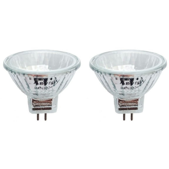 (2)-Pack Clear MR11 12V 5W Fiber Optic Christmas Light Bulb 12-Volt 5-Watt