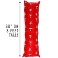 thumbnail image 2 of Texas Tech Red Raiders Big Comfy Body Pillow - 20" x 60", 2 of 2