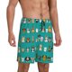 thumbnail image 2 of Balery Cartoon Dogs Pantalones cortos de pijama de punto de algodón para hombre con cinturilla y bolsillos-Medium, 2 of 6