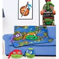 thumbnail image 2 of Paramount Nickelodeon TMNT Mutant Mayhem Leonardo Nogginz Pillow Travel Throw Set, 100% Microfiber, 2 of 12