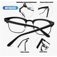 thumbnail image 4 of Lentes Fotocromáticos Cuadrados Anti Luz Azul Armazón Sin Graduación Modelo Negro, 4 of 4