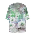 thumbnail image 4 of Cárdigan de manga larga para mujer, blusa informal estampada con bolsillo, abrigo tipo cárdigan para mujer, 4 of 5