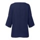 thumbnail image 5 of Camiseta estampada de manga 3/4 y cuello redondo para mujer - Top informal de algodón holgado - Blusa con estampado floral para todas las estaciones, 5 of 5
