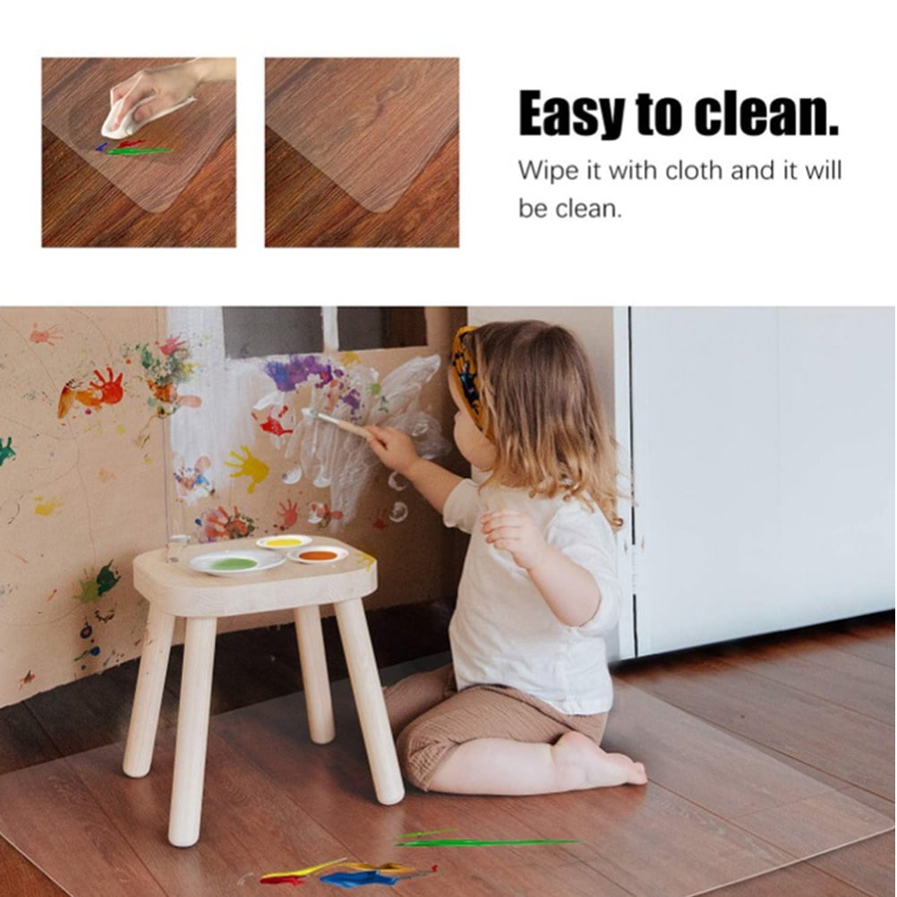 HONMEET PVC Chair Mat for Hard Floors, Refrigerator Protective Mat, 1 Set Ideal for Commercial and Home Use