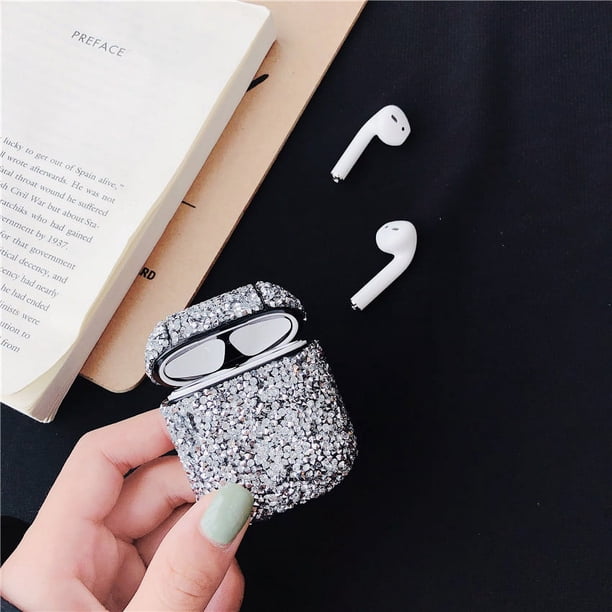 Diamond Bluetooth Estuche para auriculares Estuche rígido de transporte Accesorios para auriculares Bluetooth AirPods Shiny Diamond Case Ormromra HMJM081-3