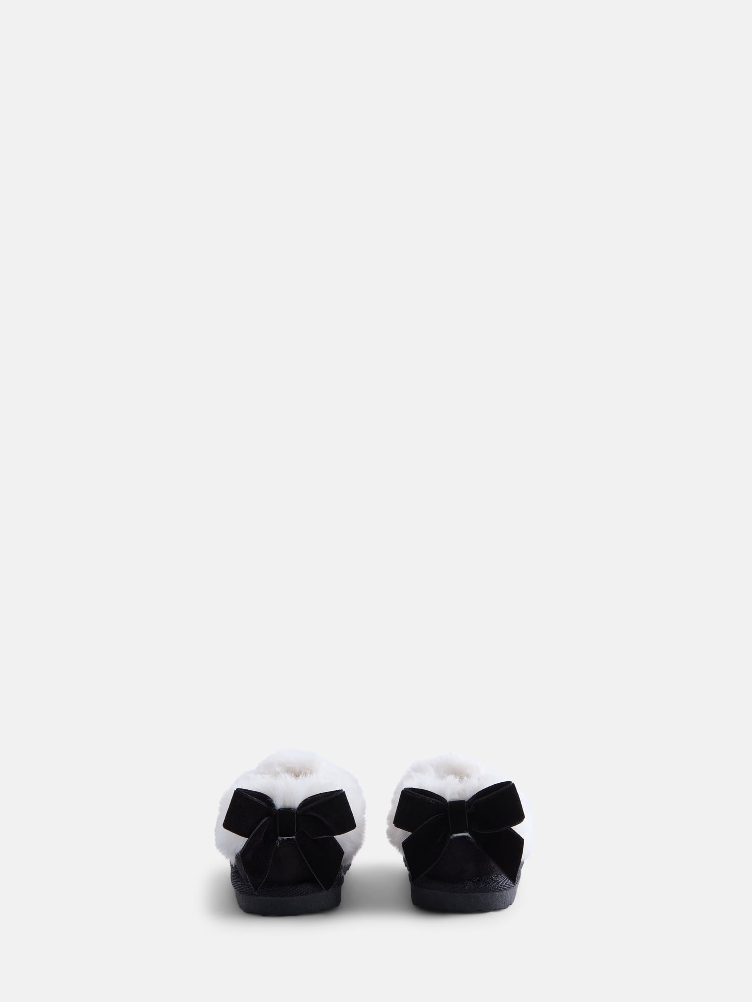 Wonder Nation Baby, Toddler, Little and Big Girls Faux Fur Trim Slippers
