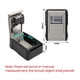 thumbnail image 5 of Caja Llaves con Combinación 4 Dígitos, Organizador Llaves con Contraseña para Montar en la Pared, Aleación Aluminio, para Guardar Llaves, con Cerradura Seguridad para Exteriores, 5 of 5
