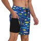 thumbnail image 2 of Fotbe Submarines And Whales Traje de Baño para Hombre – Shorts de Natación de Secado Rápido con Forro y Bolsillos-Large, 2 of 6