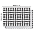 thumbnail image 5 of Black and White Checkerboard Checkered Pattern Summer Placemats Table Placemats Set Of 6-Linen Kitchen Washable Placemats Table Mats 11.8"x17.7" Non-Slip Heat Resistant, 5 of 5