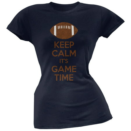 Keep Calm Game Time Football New England Blue Juniors Soft (Best Time To See New England In The Fall)