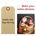 thumbnail image 4 of Uxcell 200Pcs Hang Tags, Tags with Wire String Paper Blank Labeling Tags Writable Making Tags for Luggage Clothes Wine Bottle(4.76" x 2.36", Kraft), 4 of 6