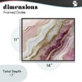 thumbnail image 4 of Stupell Industries Contemporary Frozen Petal Stone Black Framed Giclee Art, 14 x 11, by Svetlana Aleynikova, 4 of 8