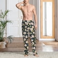 thumbnail image 6 of Lsque Flowers Print Men's Pajama Pants, Lounge Pant - Comfortable Home Wear,Elastic Waistband, Stylish Design-XX-Large, 6 of 9