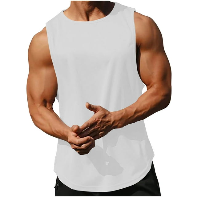 Débardeur de Musculation pour Hommes Séchage Rapide Sans Manches T-Shirt de Musculation
