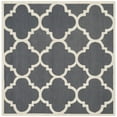 thumbnail image 6 of SAFAVIEH Cambridge Justine Geometric Quatrefoil Wool Area Rug, Dark Grey/Ivory, 6' x 6' Square, 6 of 10