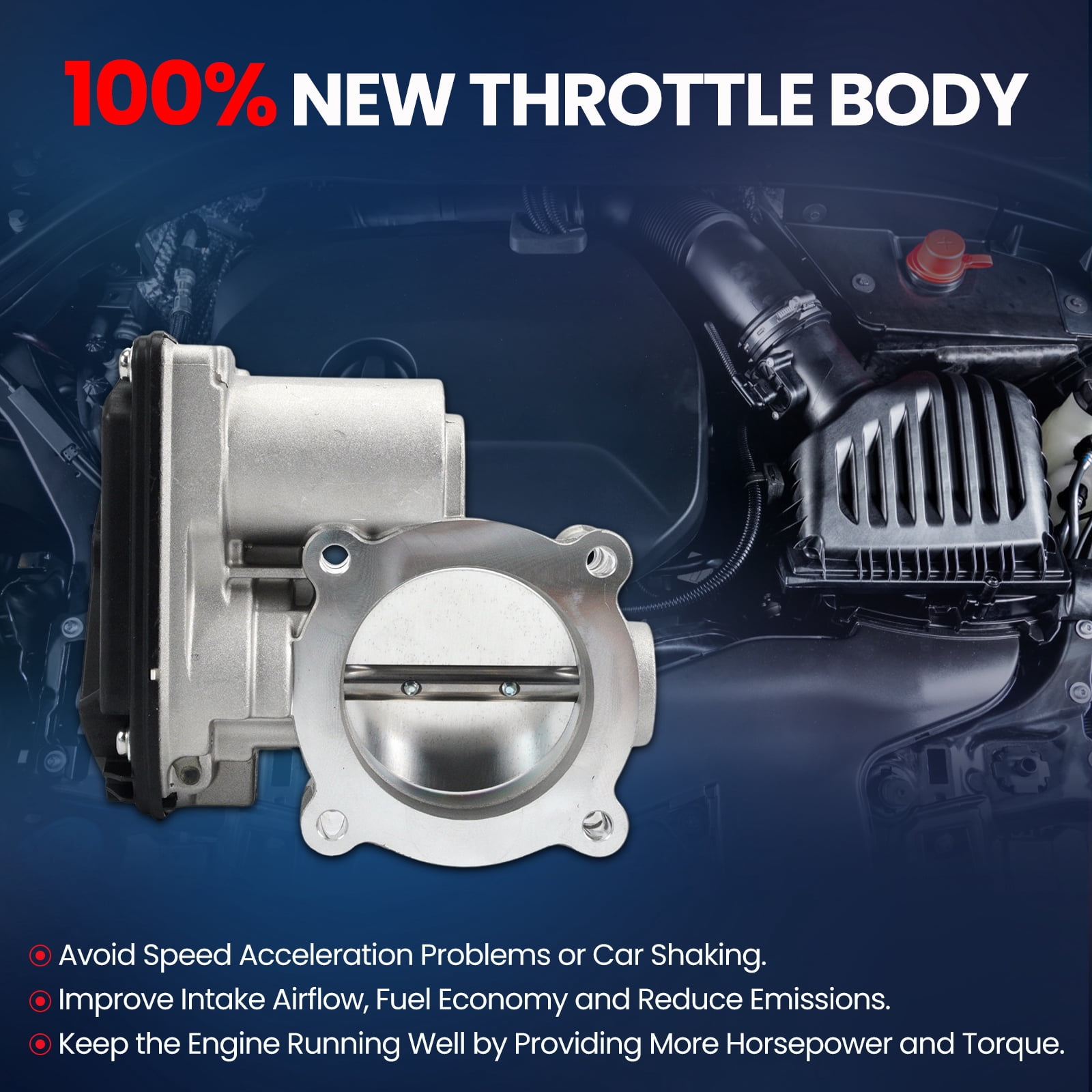 MOCA AUTOPARTS Electronic Throttle Body Fit for 2009-2020 Ford Escape 2.5L & 2010-2011 Mercury Milan 3.0L 2.5L & 2013-2020 Lincoln MKZ 2.0L