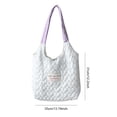 thumbnail image 3 of Bolso de hombro informal para mujer, Bolso de comestibles de gran capacidad, Color caramelo, Bolso diario para niñas, 3 of 6