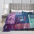 thumbnail image 3 of LHSHID Happy 9th Birthday Throw Blanket Soft Fuzzy Fleece Blanket For Couch Bed Living Room Decoration 60x80in, 3 of 5