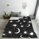 thumbnail image 5 of Fotbe Crescent and Stars Manta de Franela Acolchonada con Estampado, Súper Suave y Esponjosa, Extra Grande para Sofá, Cama, Uso Todo el Año-40"x30", 5 of 7