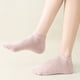 thumbnail image 4 of Calcetines ultrafinos de bambú para mujer, sin mangas, transpirables, de tobillo bajo, desodorante, soporte para el arco, calcetines de malla, 6 pares, 4 of 6