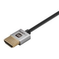 thumbnail image 2 of Monoprice 6 inch Ultra Slim HDMI Cable - Silver High Speed HDMI Cable, 2 of 5