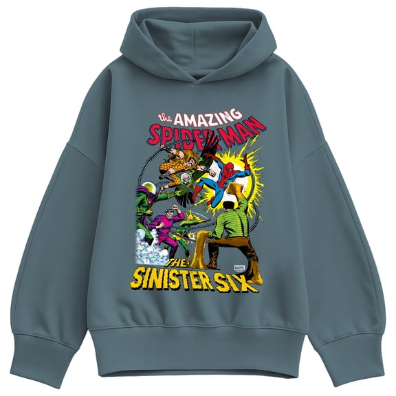Spider-Man - Sinister Six Oversized Fleece Hoodie Sweatshirt