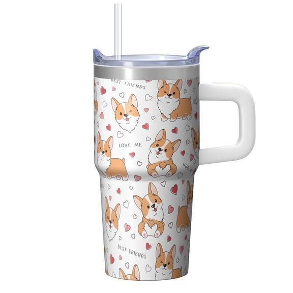 20OZ Dog Paw Thoughtful Gift Tumbler with Handle Insulated Stainless Steel Cup Great Dog Lover Gifts Unique Birthday Christmas Presents for Women Men Perfect for Showing Appreciation to Dog Lovers