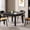 Black, variant on Square Conference Table for 4 People, Small Wooden Meeting Table with Solid Wood Legs and Thicken Tabletop for Conference Room Seminar Room Boardroom