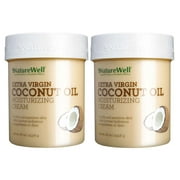 Naturewell Extra Virgin Coconut Oil Moisturizing Cream, 2Pack ( 453.5g Each)