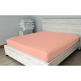 thumbnail image 4 of 6 Piece Sheet has Zipper Sheet Set, California King Size 15 Inch Deep Pocket, 800 TC, Solid Peach Color., 4 of 9