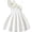 dress 96#White, variant on WAYUTE Girls' Dresses Elegant One Shoulder Elastic Waist Solid Color Pleated A Line Princess Dress for Kids Birthday Party Casual Outdoor