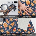 thumbnail image 6 of Salouo Gingerbread Delights Pattern Outdoor Indoor Sturdy Doormats 16’’×24’’, Anti Fatigue Soft Flannel Thick Door Mat,Non-Slip Rectangle Rug Cushion, 6 of 7